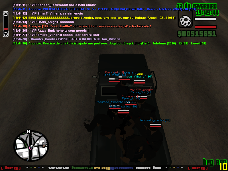 [16/02/2014] [BPG] Mafia Yakuza - Rolé com (LIDERCN) Mamou o Bonde ;* Sa-mp-431