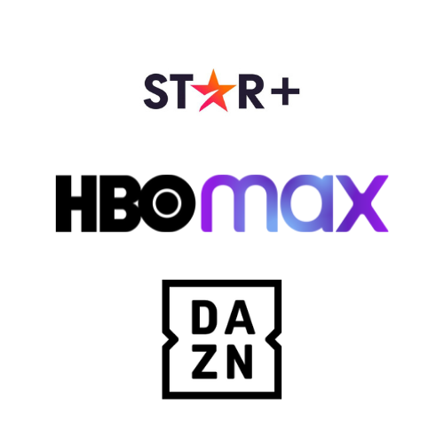 DAZN  STAR+  HBOXMAX 1