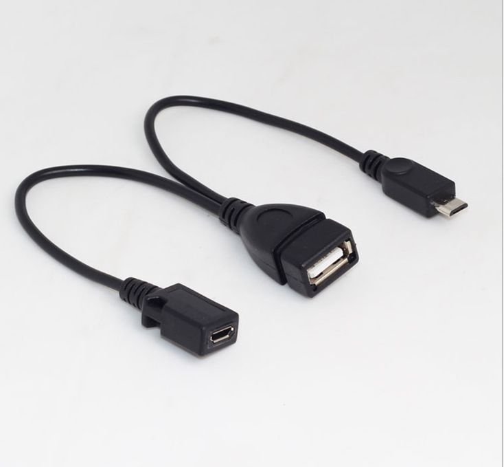 Usb type a female to micro usb male host otg with micro usb female y cable