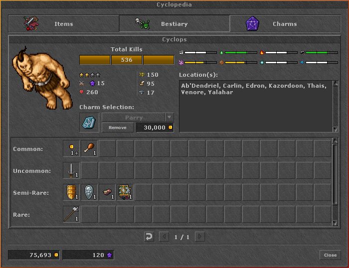 Portal Tibia - Prey System - Loot Bônus! Mais fotos:    Informações