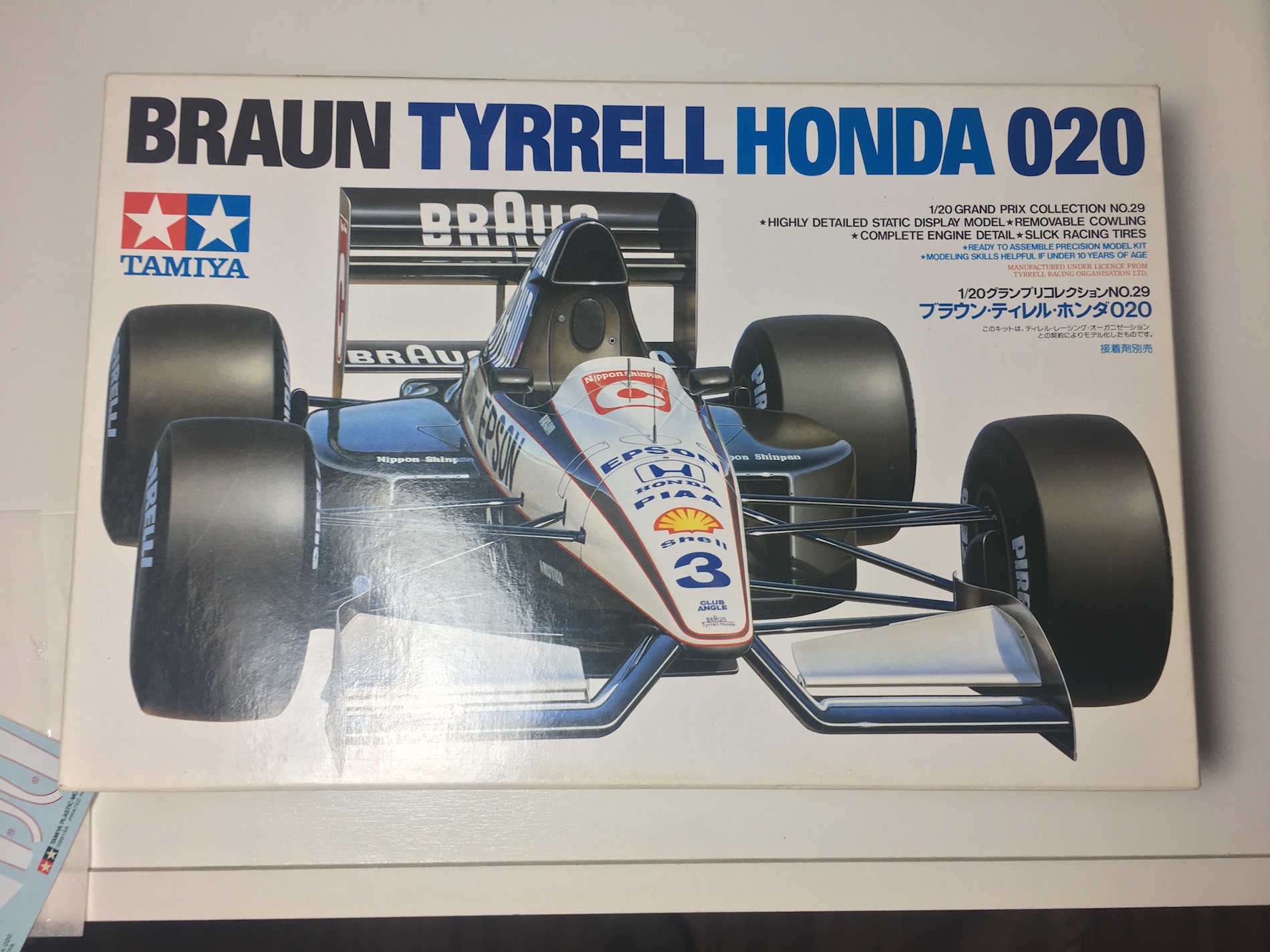 Tyrrell Honda 0 1 Tamiya Plastibrasil Com Plastimodelismo Livre E Democratico