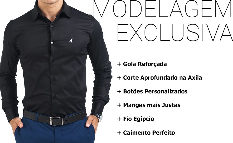 corte slim camisa