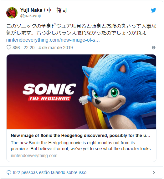 Divulgado Poster do filme 'Sonic The Hedgehog' (lanç. 08/11/2019) - Página 3 Sonic