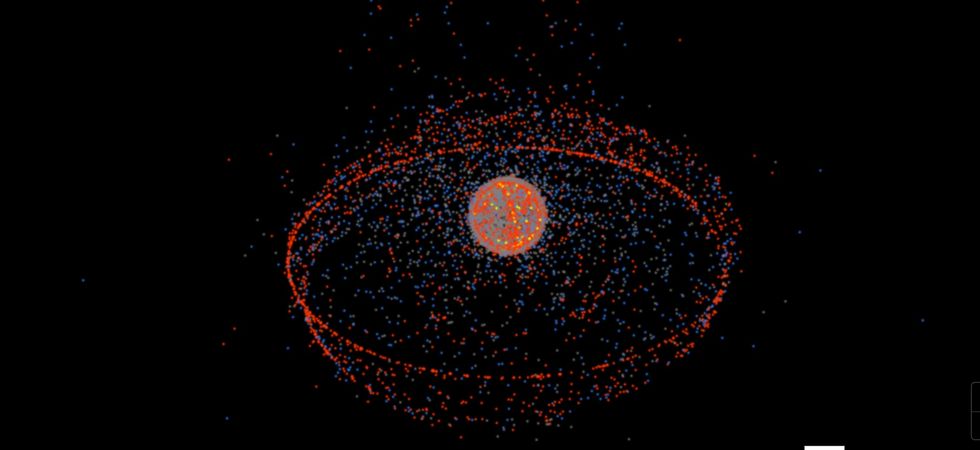 Terra coberta de asteroides