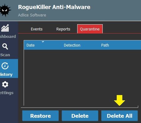 Roguekiller quarantine
