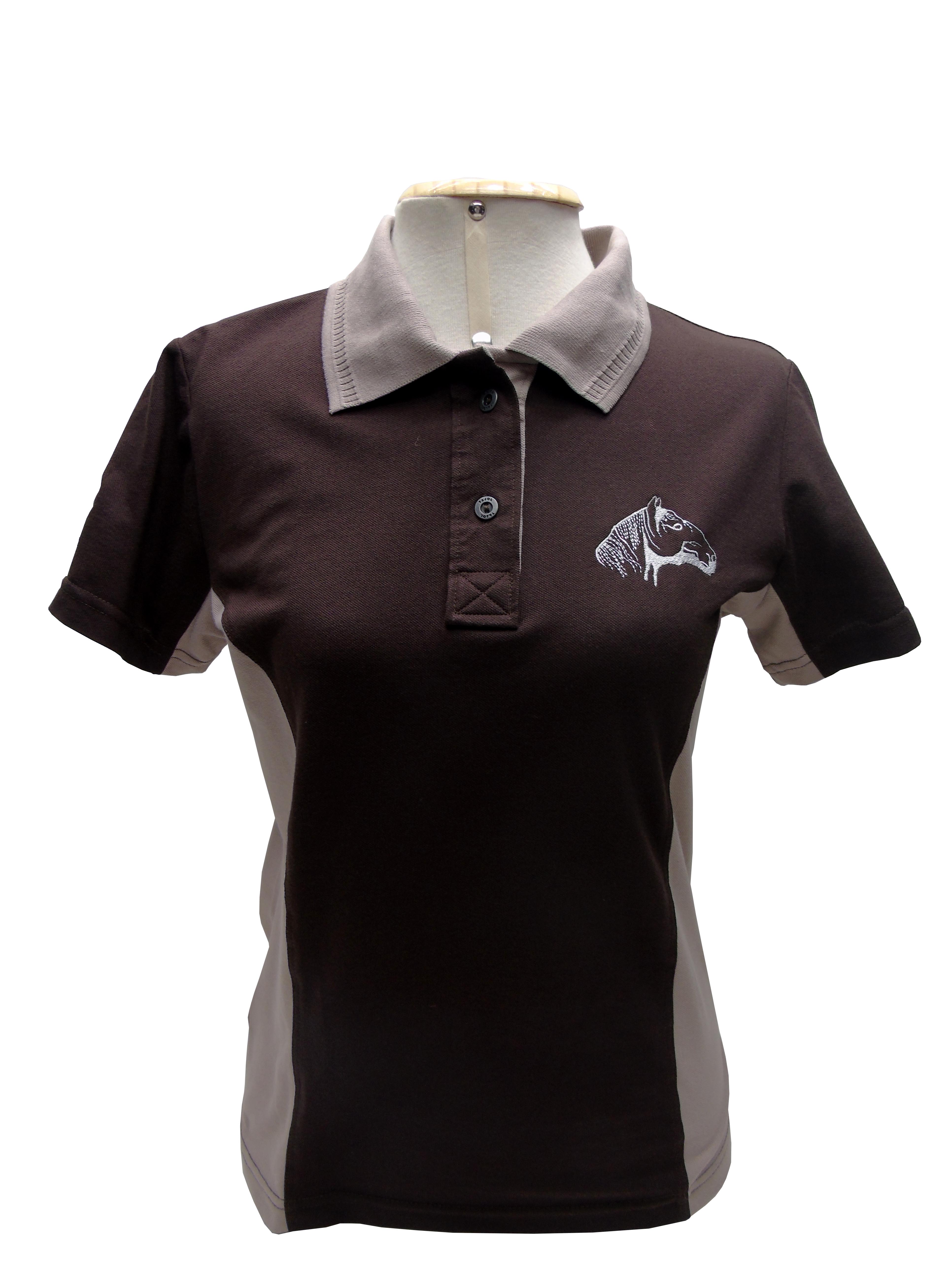 Polo Infantil Cavalo Crioulo Marrom/bege