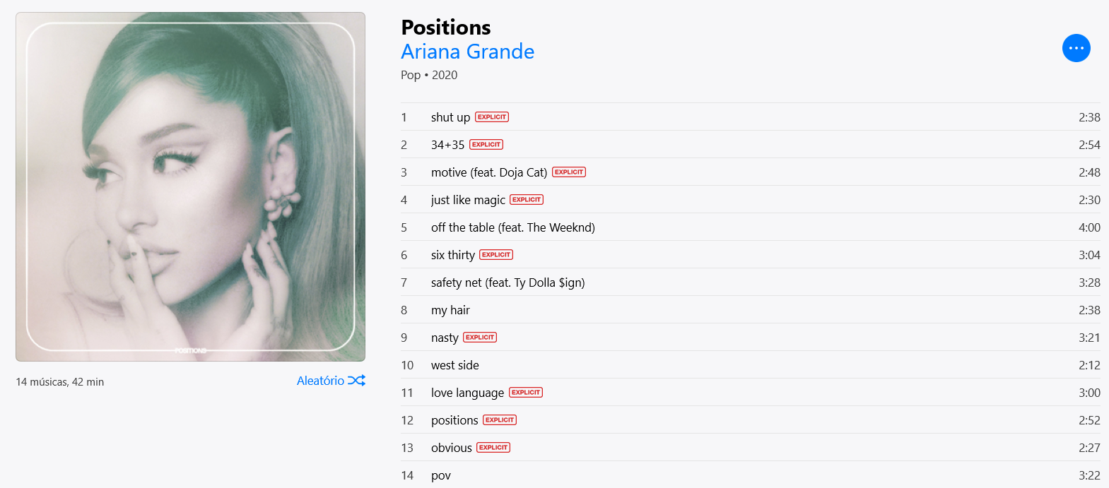 iTunes M4A - Ariana Grande: Positions [iTunes Plus AAC M4A ...