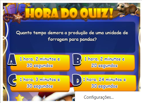 Hora do quiz 