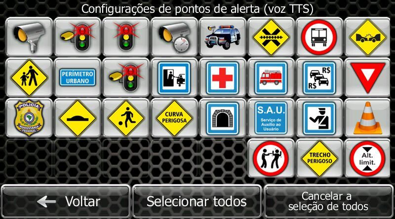 Atualização Pontos de Alerta e Radar (iGO) Brasil - Alertas