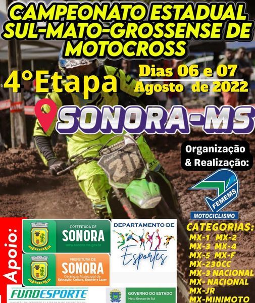AO VIVO - 5ª Etapa Do Campeonato Sul-Mato-Grossense De Motocross