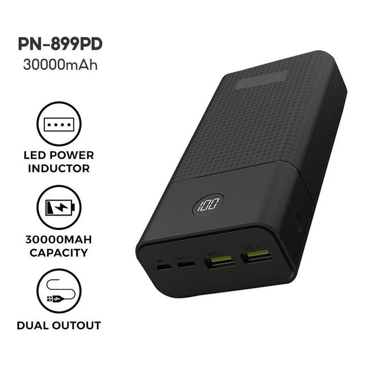 Power Bank Batería Portátil 20000mah Supercarga Rápida Pd3.0