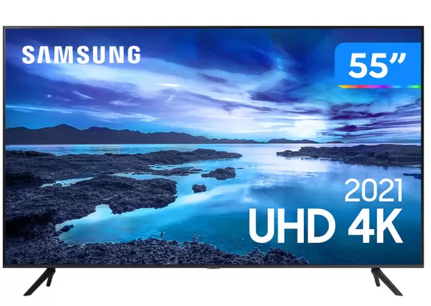 Smart TV 55 Samsung - Wi-Fi Bluetooth HDR Alexa Built in 3 HDMI 1 USB
