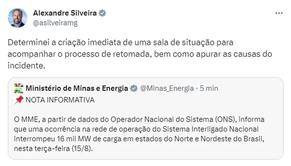 Print ministro alexandre silveira sobre apagao easy resize.com