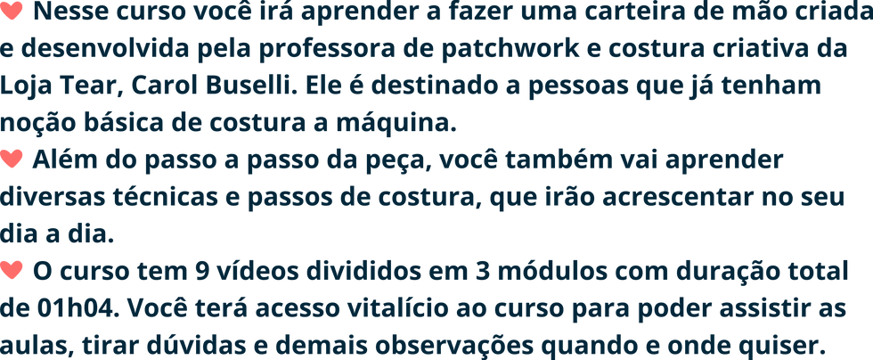 Curso online carteira 02